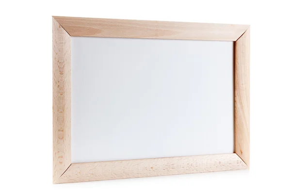 Klasyczne drewniane ramki z płótna na białym tle — Zdjęcie stockowe