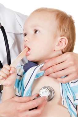 Doctor with stethoscope in the hand, medical uniforms
