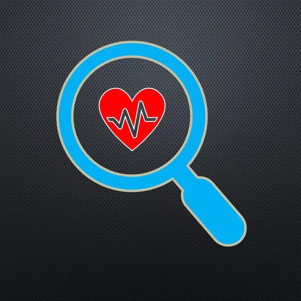 The illustration shows a picture of a magnifying glass and is symbolic of the state of liver health. It is one of the ways to cultivate awareness of the personal health of the liver.
