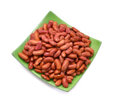 Beyaz arka planda izole fasulye