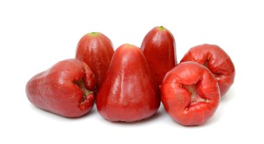 Beyaz arka plan üzerinde Malay elma ya da Syzygium malaccense