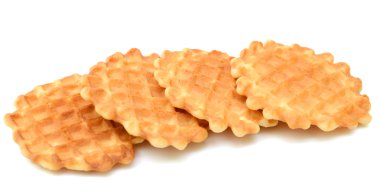 Kurabiye kreması beyaz arkaplanda izole edildi