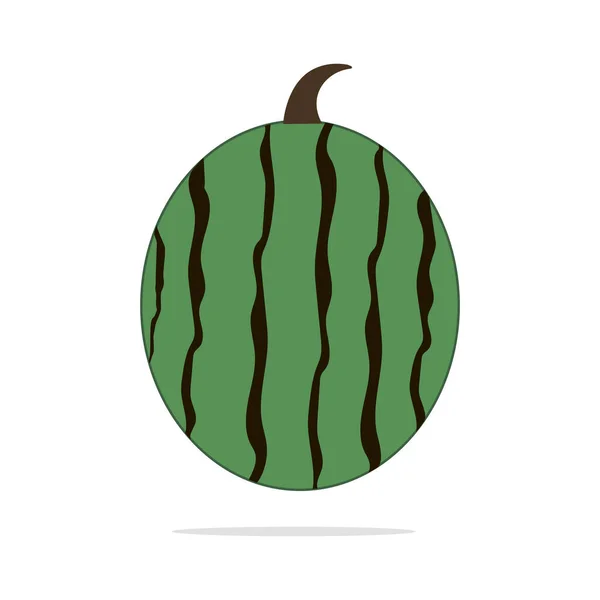 Karpuz Simgesi Logo Meyvesi Meyve Stok Vektörü — Stok Vektör