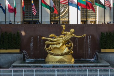 New York, Amerika Birleşik Devletleri, 26 Ocak 2020 Rockefeller Center, Rockefeller ailesi tarafından 19 binadan oluşan bir alışveriş merkezi..