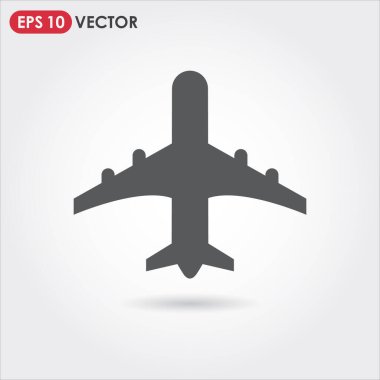 airplane single vector icon
