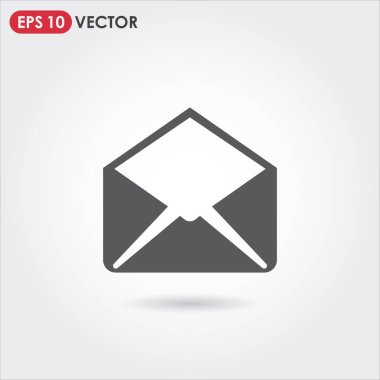 Zarf tek vektör simgesini aç