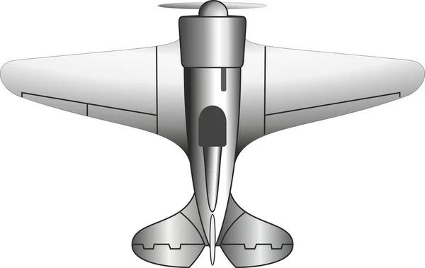 Uçağı Sovyet Tek Motorlu Seri Avcı Uçağı Uçak Tasarımcısı Polikarpov — Stok Vektör