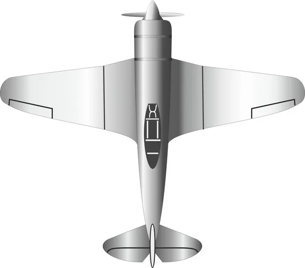 Pesawat Pesawat Tempur Bermesin Tunggal Soviet Sebuah Monoplane Kursi Tunggal - Stok Vektor