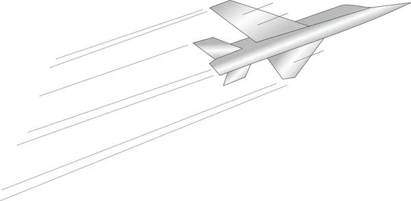 Vliegtuigen Zilverkleurige Kleur Een Witte Achtergrond Vectorafbeelding — Stockvector