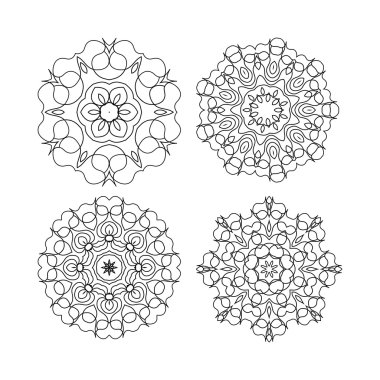 Boyama kitabı için mandalalar kümesi