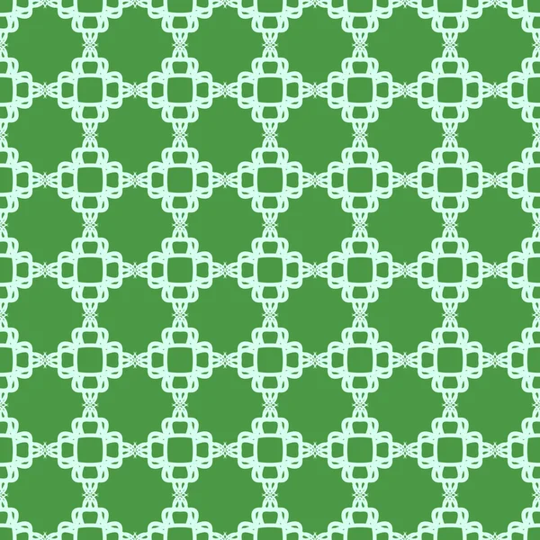Vector illustration with green seamless geometric pattern — Stock Vector