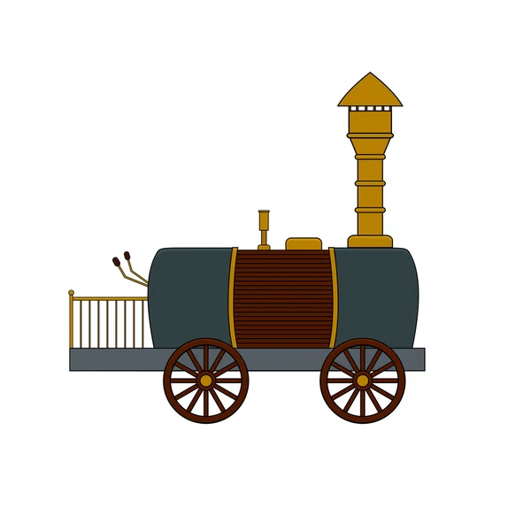 Locomotive rétro Steampunk dans le style doodle Vecteurs De Stock Libres De Droits