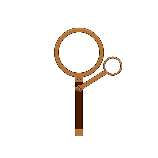 Loupe Steampunk em estilo doodle — Vetor de Stock