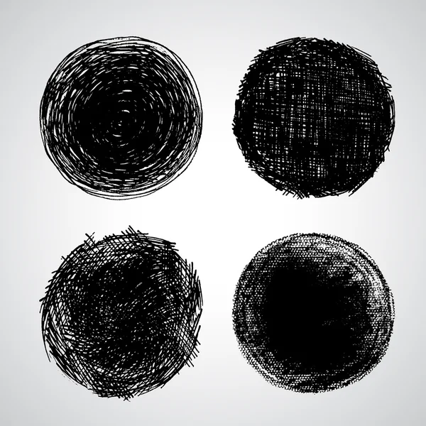 grunge pul vektör ayarla