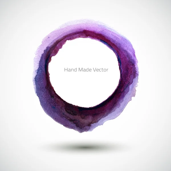 Aquarelle Vecteur Violet Rond — Image vectorielle