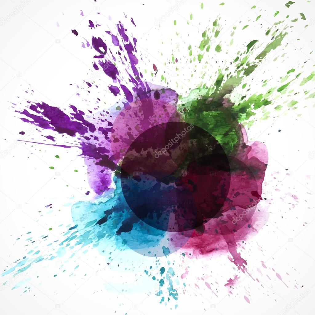 Download Vector Watercolor Splash — Stock Vector © baranovskaya ...