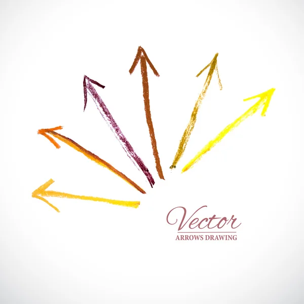 Flèches vectorielles Pastel — Image vectorielle
