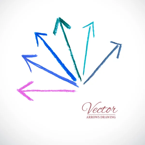 Flèches vectorielles Pastel — Image vectorielle