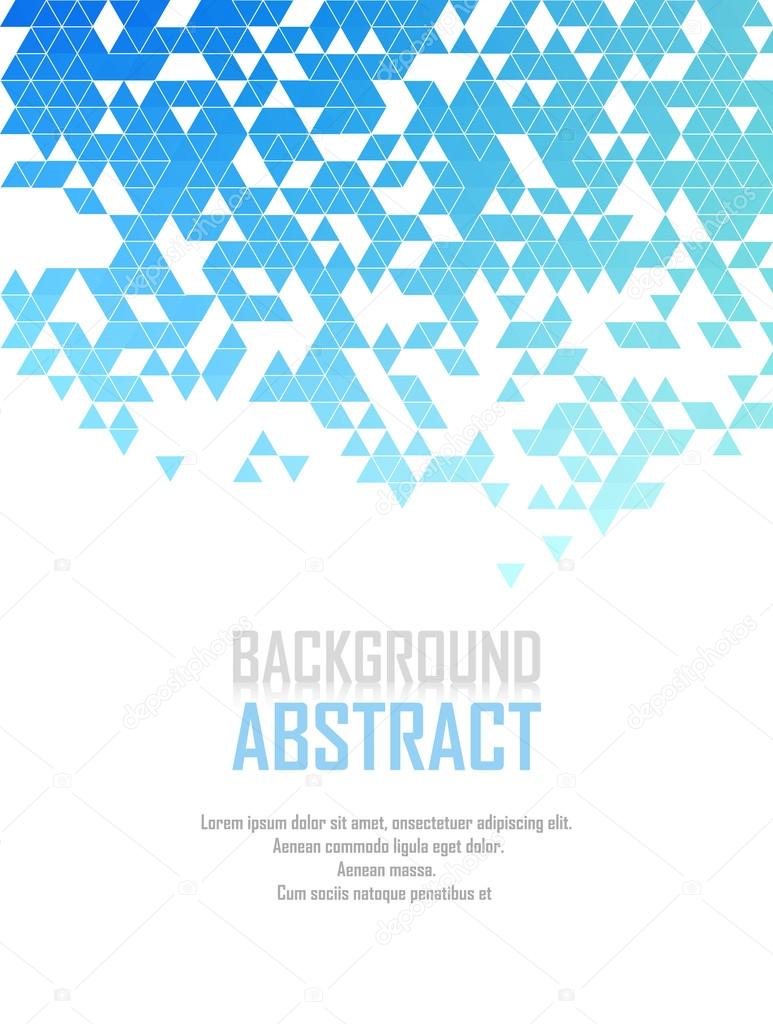 Vector Abstract retro geometric background. Template brochure design