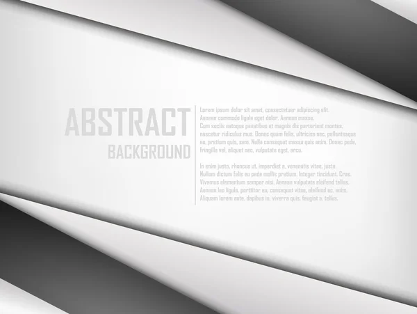 Fondo abstracto de papel de origami blanco y negro. Ilustración vectorial — Vector de stock