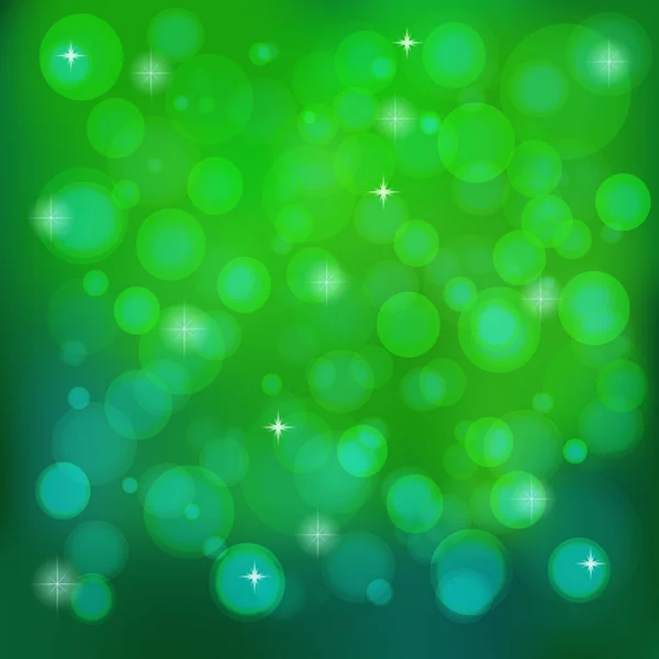 Green abstract blurred background. Vector illustration — ストックベクタ