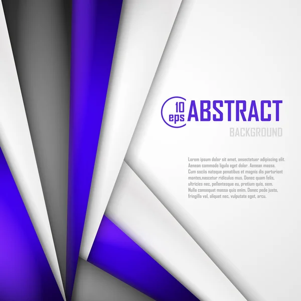 Fondo abstracto de papel de origami púrpura, blanco y negro. Ilustración vectorial — Vector de stock