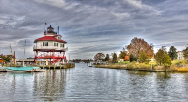 Drum Point Lighthouse in Maryland clipart