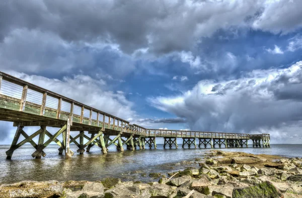 Chesapeake Bay rybářské molo — Stock fotografie