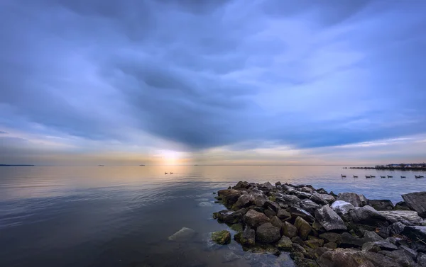 Pôr-do-sol de chesapeake — Fotografia de Stock