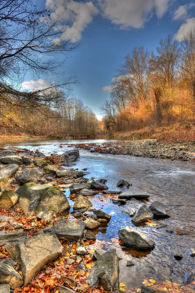 Ruisseau de montagne des Appalaches d'automne — Photo