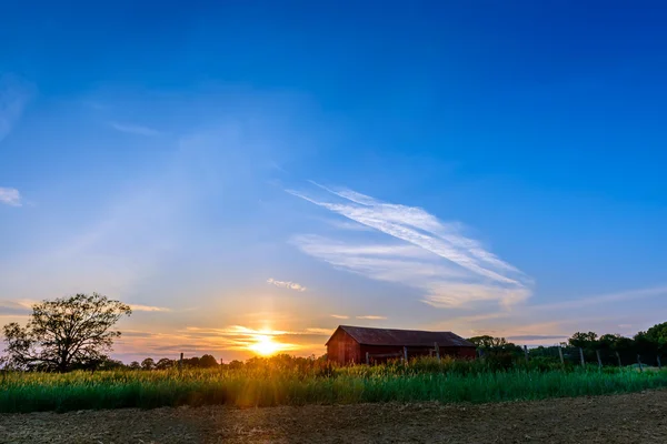 Puesta de sol en una granja de Maryland —  Fotos de Stock