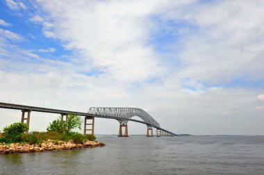 Bridge over the Chesapeake Bay clipart