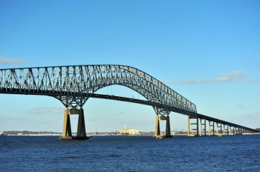 Bridge over the Chesapeake Bay clipart