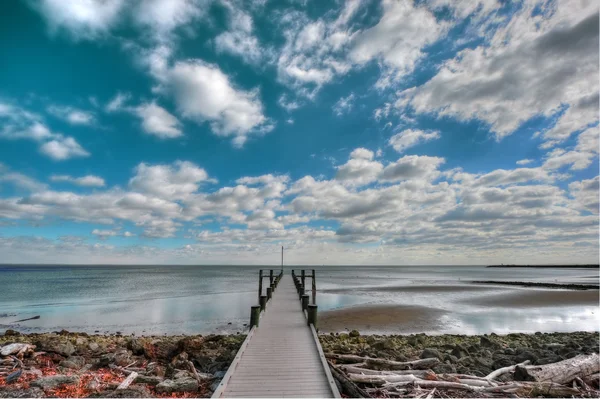 Cais nas nuvens — Fotografia de Stock