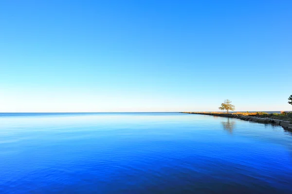 Jetty ao infinito no Chesapeake — Fotografia de Stock