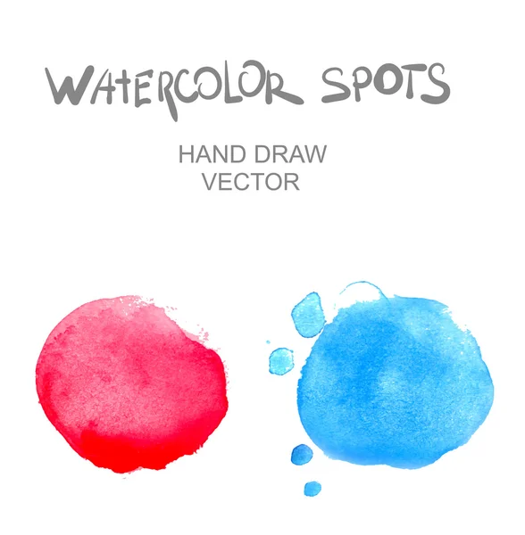 Watercolor spots — Stock Vector