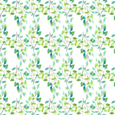 Sulu Boya Dikişsiz çiçek desenli. Çiçekler doku.