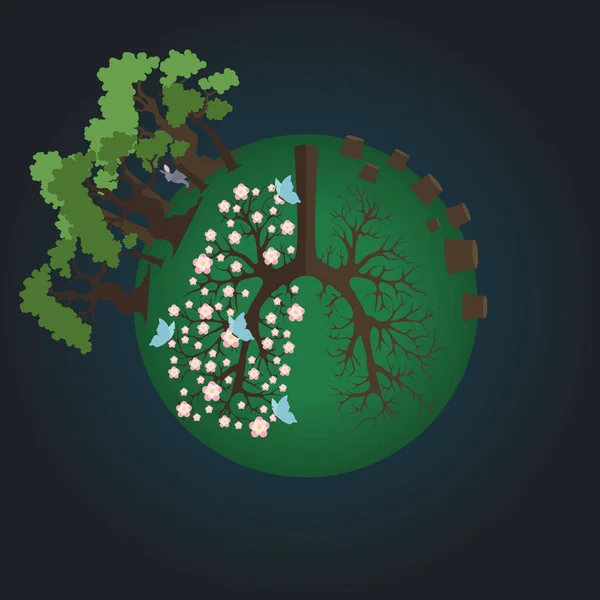 Orman gezegenimizin akciğerleri ve ormansızlaşma gezegenimizi öldürüyor. Her birimiz bir ağaç dikersek çok iyi olur. Böylece gezegenimizi kurtarabileceğiz..