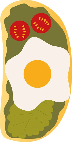 Ekmek ve yumurta aromalı kahvaltı