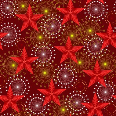 Noel için güzel, modern bir kartpostal 9 Mayıs zafer günü Düşük polimerli St. George kurdeleli kusursuz desenli