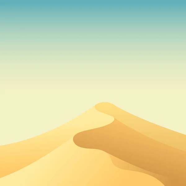 Desert Landskap Bakgrund Vektor Design Illustration — Stock vektor