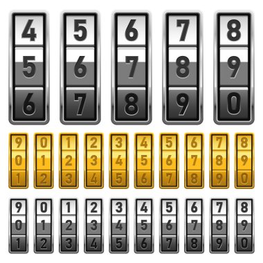 Beyaz arkaplanda izole edilmiş kombinasyon kilit vektör tasarımı çizimi