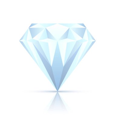 Elmas nod vektör tasarımı gösterimi beyaz arkaplanda izole edildi