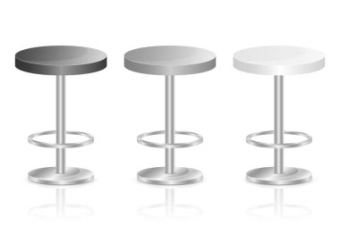 Beyaz arkaplanda izole edilmiş bar sandalye vektör tasarımı illüstrasyonu