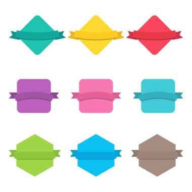 Beyaz arkaplanda izole edilmiş vintage etiketleri vektör tasarımı çizimi