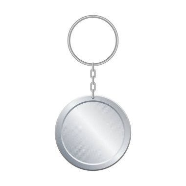 Anahtarlık vektör tasarımı çizimi beyaz arkaplanda izole edildi