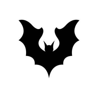 Beyaz arkaplanda izole edilmiş yarasa vektör tasarımı çizimi