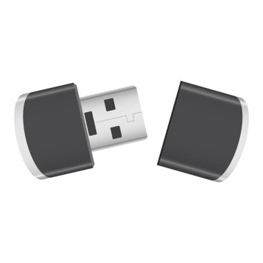 Beyaz arkaplanda izole edilmiş bellek çubuğu vektör tasarımı çizimi