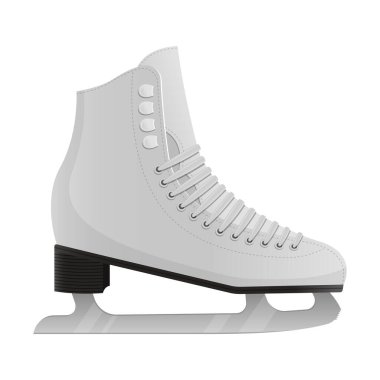 Buz patenleri vektör tasarımı çizimi beyaz arkaplanda izole edildi