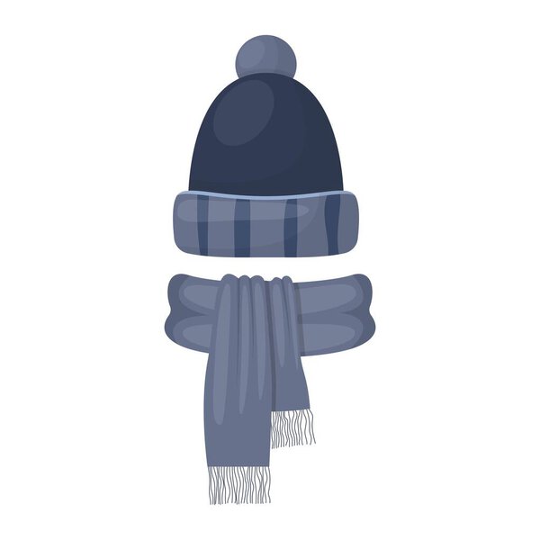 Winter cap vector design illustration isolated on white background